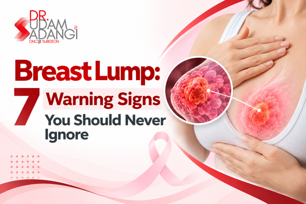 Breast Lump Warning Signs Awareness Banner